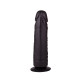 Чёрный фаллоимитатор на подошве-присоске - 17,5 см. (черный)