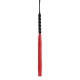 Красно-черная силиконовая мини-плеть - 22 см. (красный с черным)