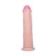 Фаллоимитатор с розовой головкой ART-Style №29 на присоске - 22 см. (телесный)