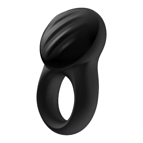 Эрекционное кольцо Satisfyer Signet Ring с возможностью управления через приложение (черный)