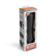 Черный вибратор-реалистик 8  Girthy Realistic Vibrator - 24,5 см. (черный)