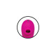 Розовый вибромассажер с клиторальным стимулятором The Note - 16,3 см. (розовый)