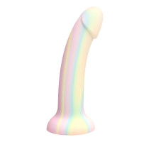 Фаллоимитатор из жидкого силикона Dildolls Fantasia - 17,6 см. (разноцветный)